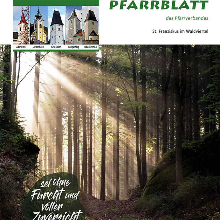Mehr über den Artikel erfahren Pfarrblatt März – Juni 2023