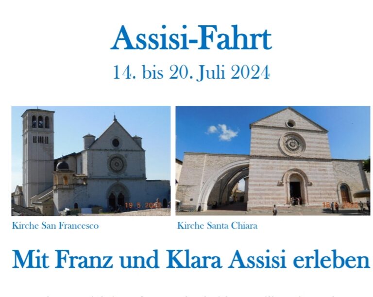 Mehr über den Artikel erfahren Herzliche Einladung zur Assisi-Fahrt