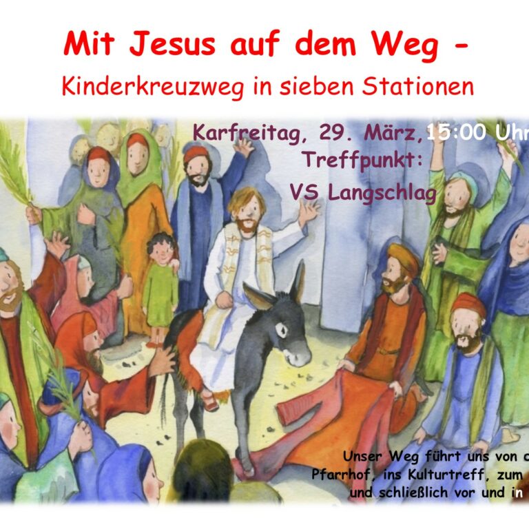 Read more about the article Herzliche Einladung zum Kinderkreuzweg