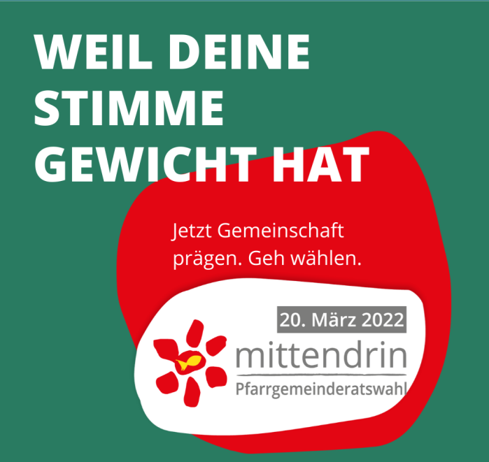 Mehr über den Artikel erfahren Pfarrgemeinderatswahl 2022 – “mittendrin”