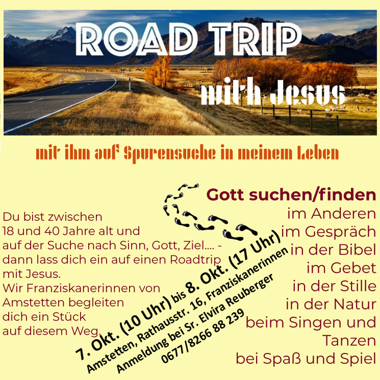 Read more about the article Einladung zum ROAD TRIP with Jesus