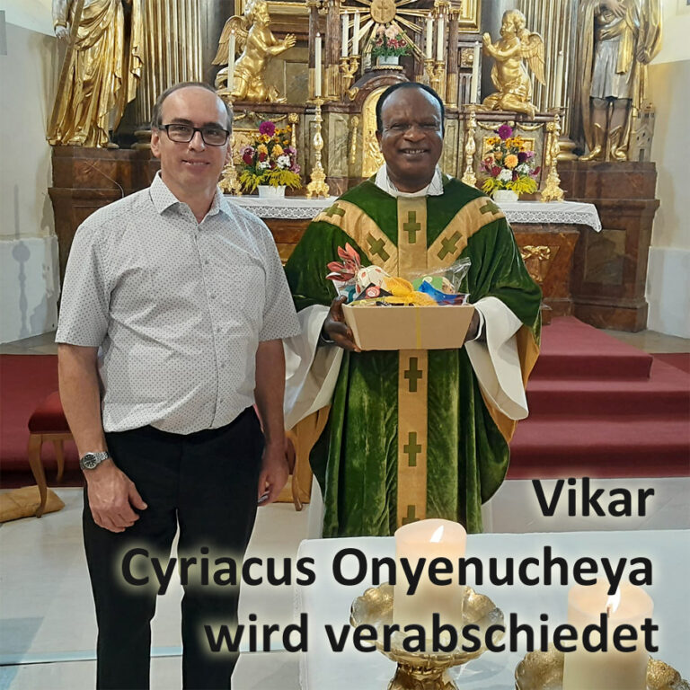 Mehr über den Artikel erfahren Verabschiedung von Vikar Cyriacus Onyenucheya