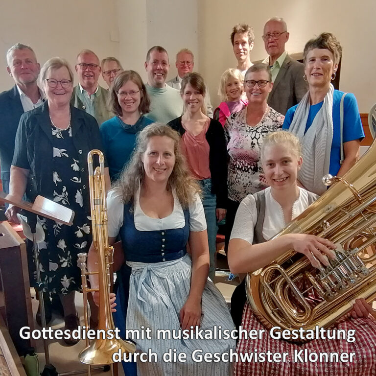 Mehr über den Artikel erfahren Sonntagsmesse, musikalisch gestaltet von den Geschwistern Klonner