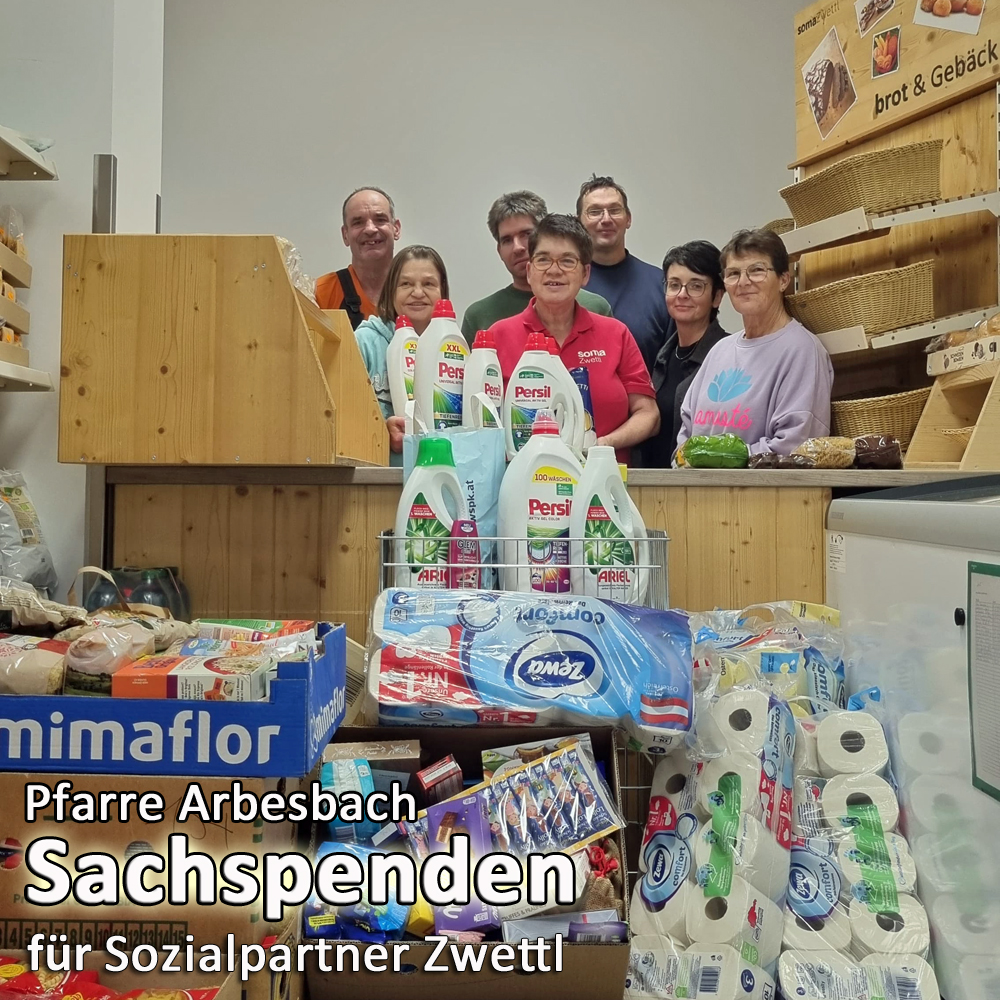 Mehr über den Artikel erfahren Warenspende für Sozialmarkt in Zwettl