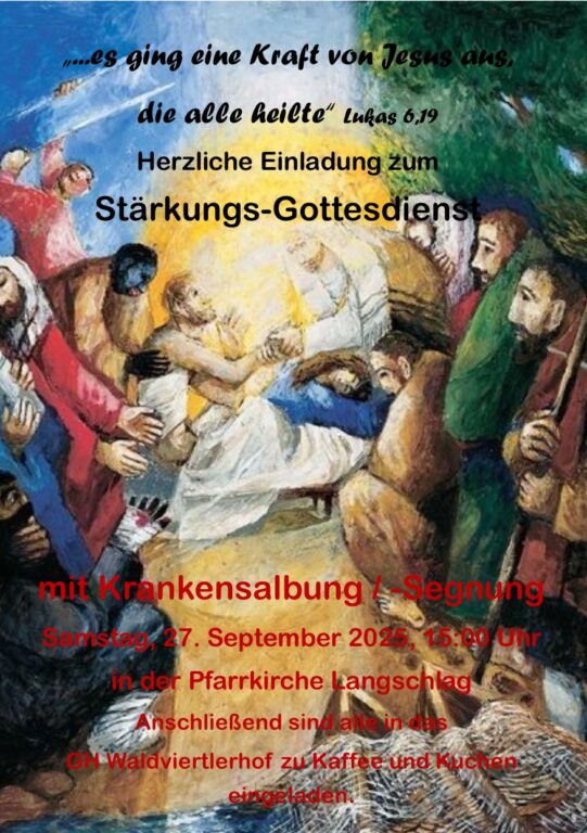 Mehr über den Artikel erfahren Einladung zum Stärkungs-Gottesdienst